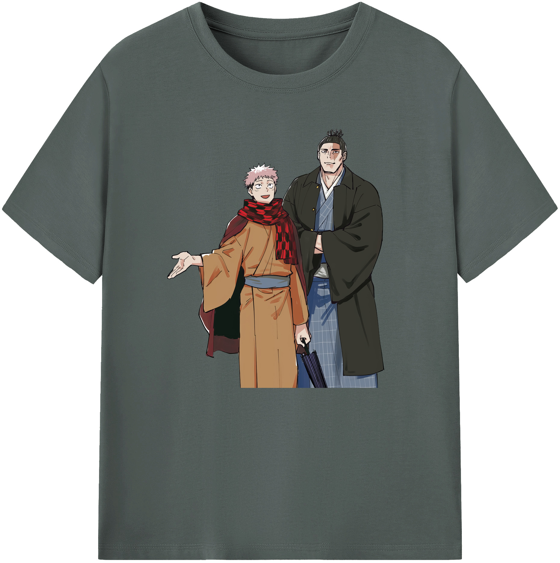 （画像用） 呪術廻戦 Jujutsu Kaisen 綿100％ メンズ半袖Tシャツ｜肌触りやわらか＆通気性